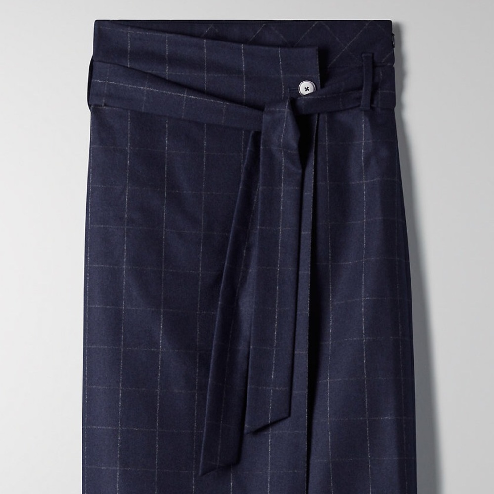 Aritzia Babaton Karl navy blue wool/cashmere skirt 8 bnwt